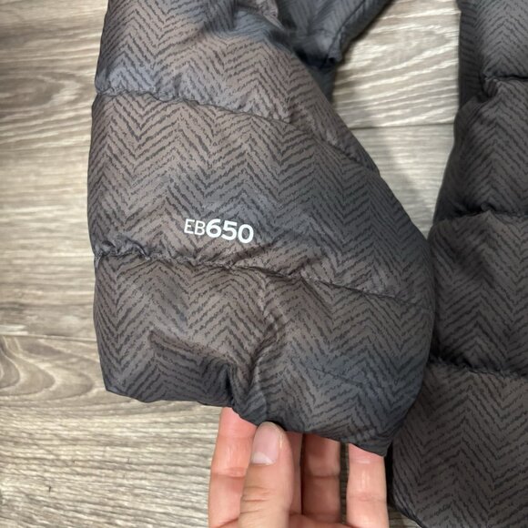 Eddie Bauer EB650 Down Jacket Womens M Brown Lightweight Puffer Hiking Travel - Picture 4 of 16